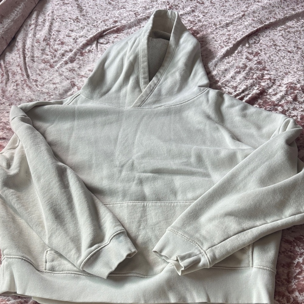Cozy Light Beige Hooded Sweatshirt